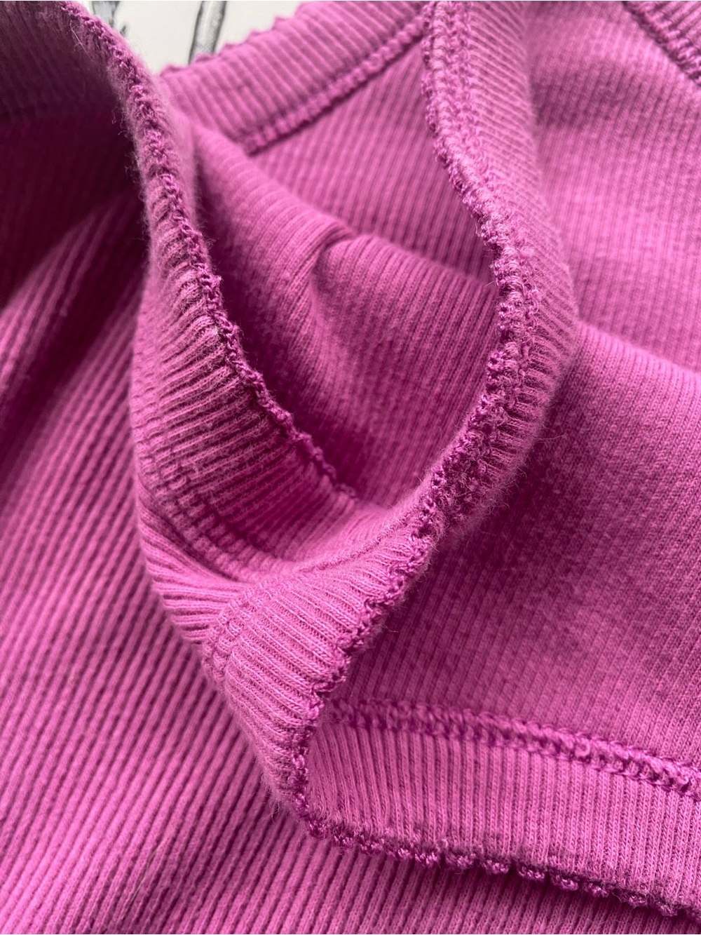 Old Navy Ribbed Tank Top in Bright Magenta - Picture 4 of 7